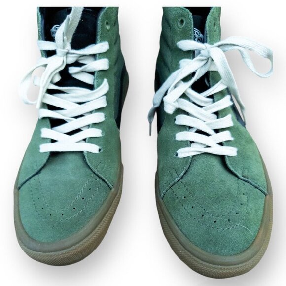 Vans Sk8-Hi MTE Collection Green Suede HighTops Insulated Interior Men Size 10.5 - Picture 16 of 16